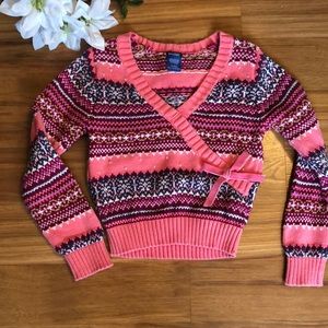 Osh Kosh Pink Winter Knit Sweater 6X